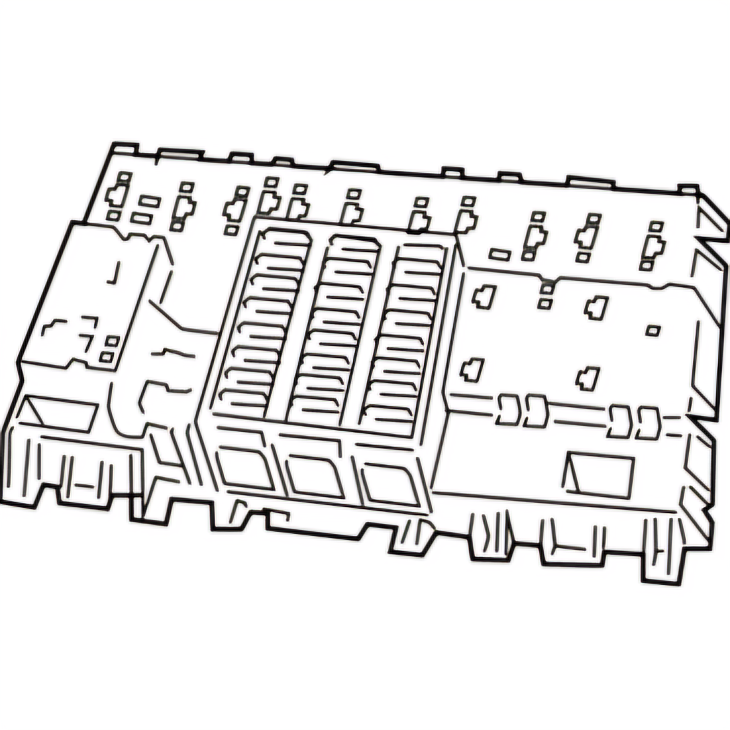 OEM 04-06 Pontiac GTO Cabin Fuse Box Fusebox Junction Block Instrument Module