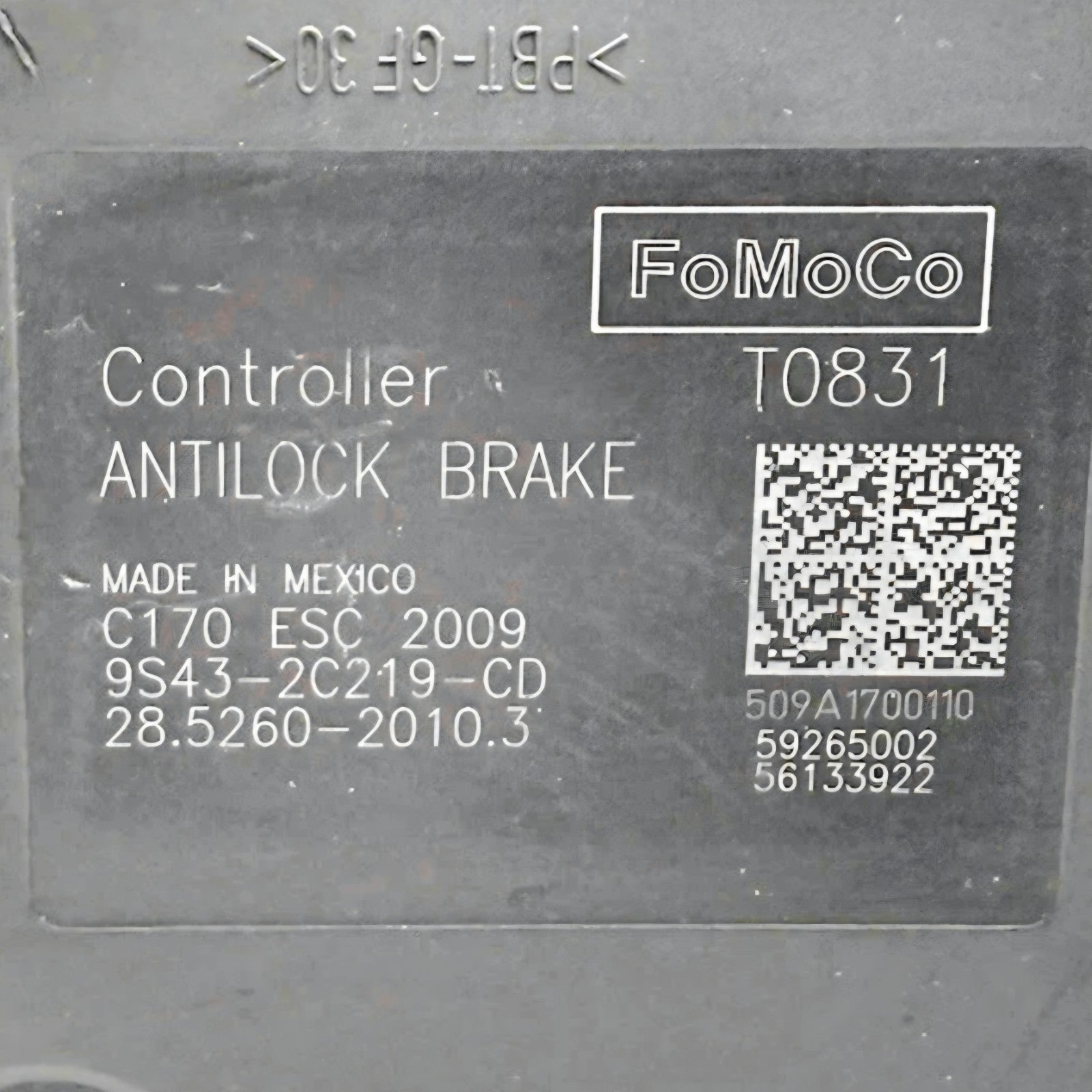 OEM 2009 Ford Focus, from 12/08, ABS Pump Assembly Control Brake Anti-Lock
