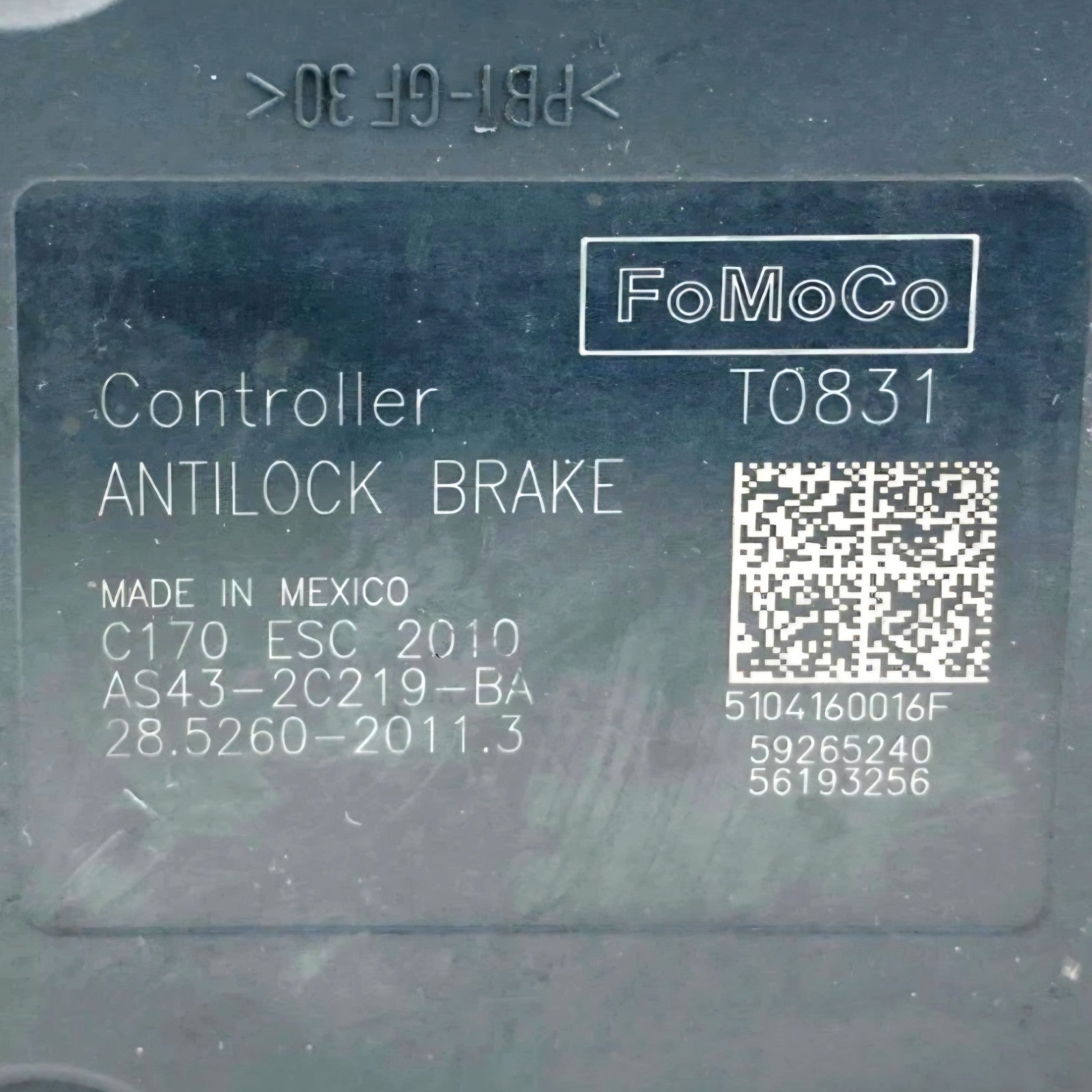 OEM 2010-2011 Ford Focus, ABS Pump Assembly Control Brake Anti-Lock