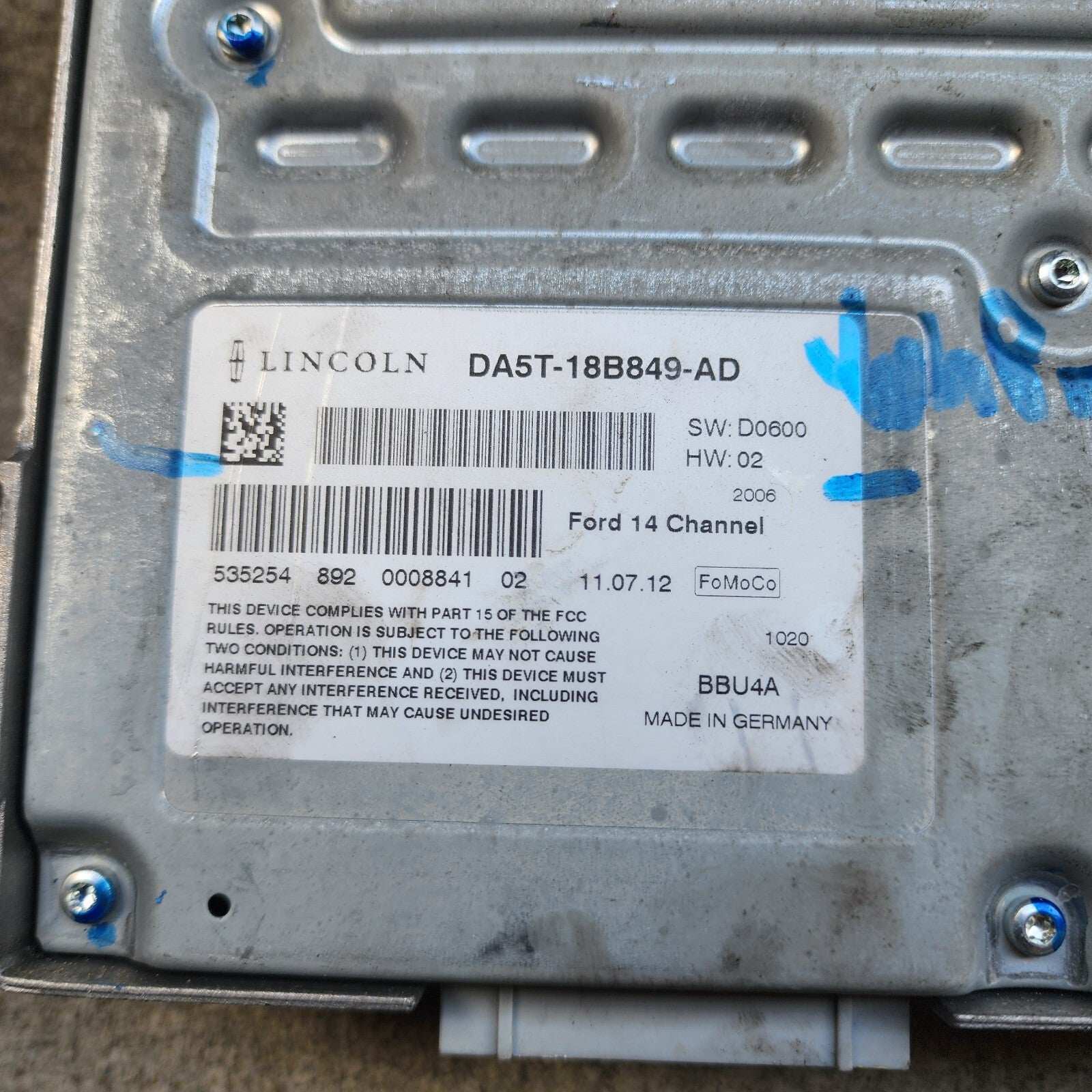 OEM Amplifier AMP Premium Sound System Radio Lincoln MKS/MKT/Navigator 13-16