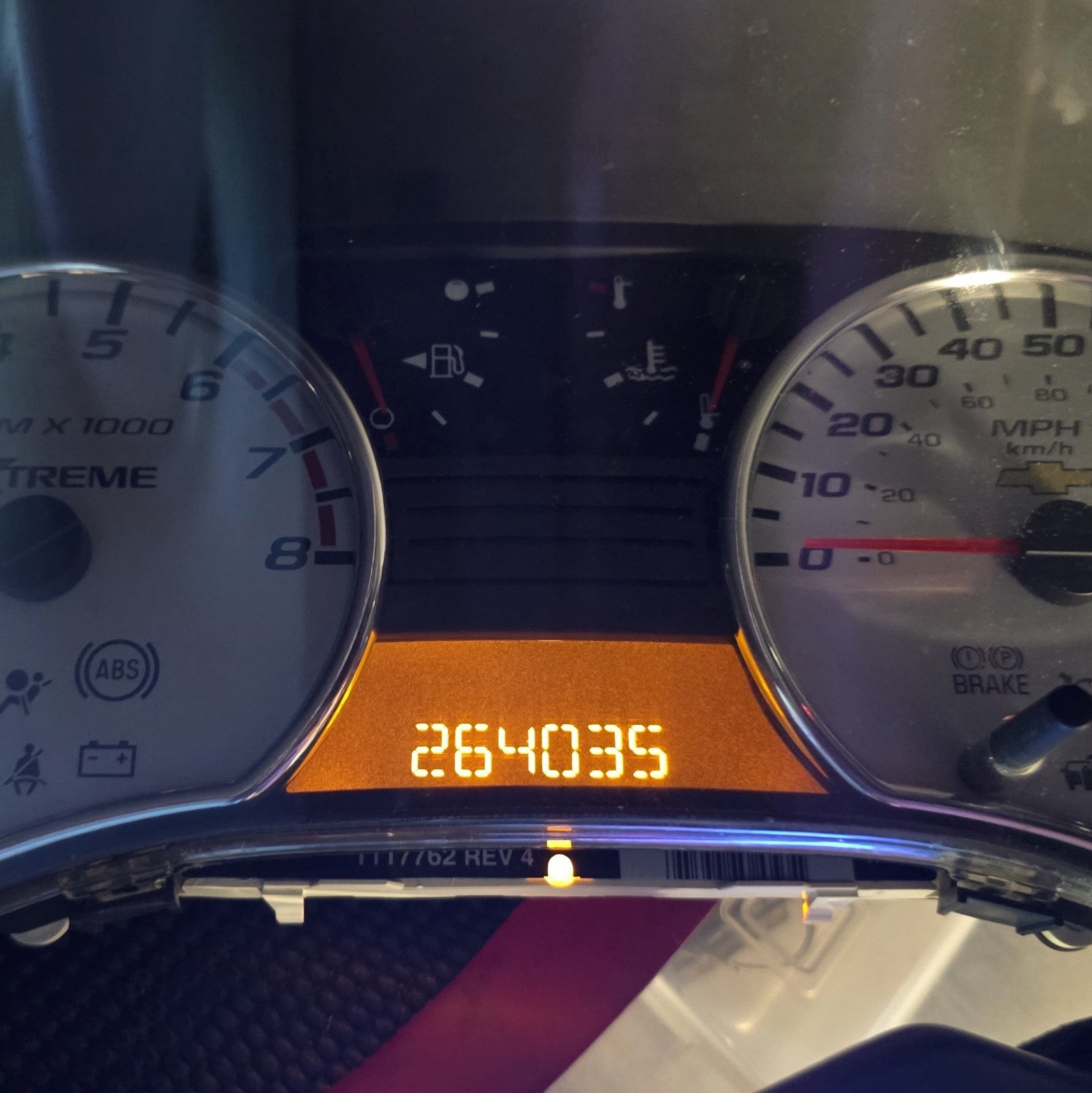 OEM 2005 Chevy Colorado Instrument Cluster, Xtreme Package, MT, Speedometer